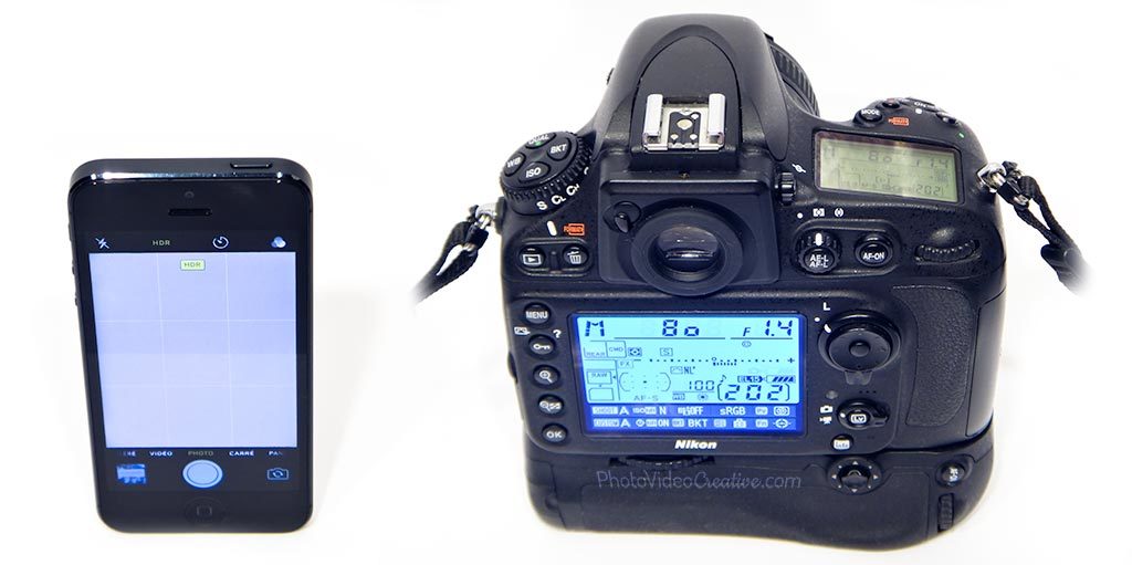 iPhone 5 vs. Nikon D800