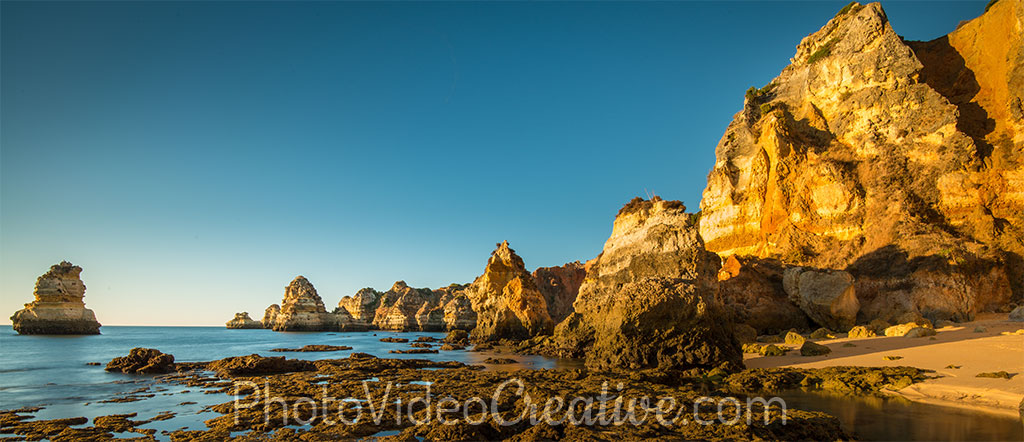 Paysage avec une lumière chaude