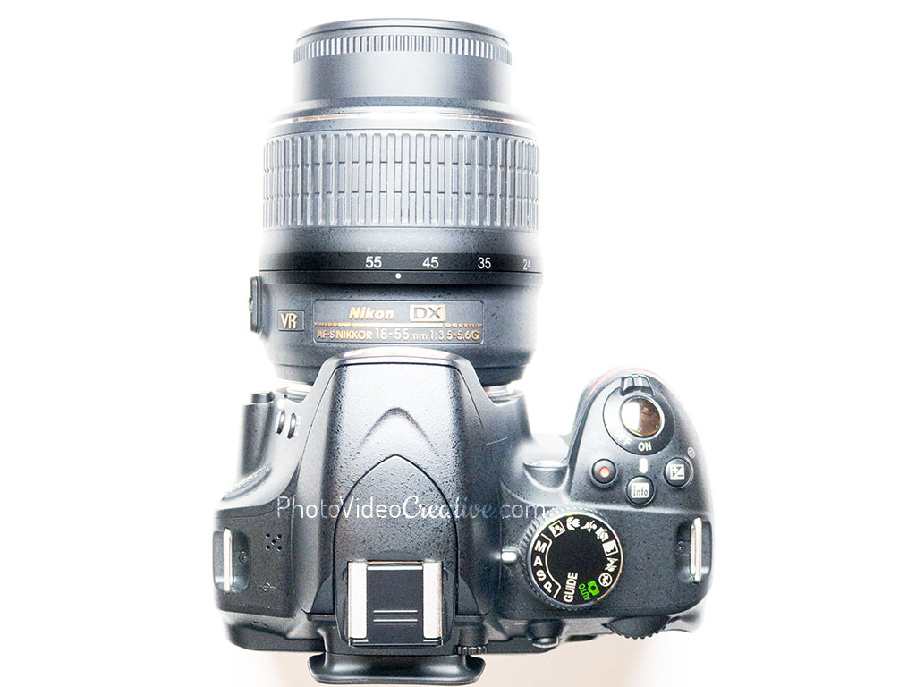 Setting the maximum focal length of 18-55mm zoom lens