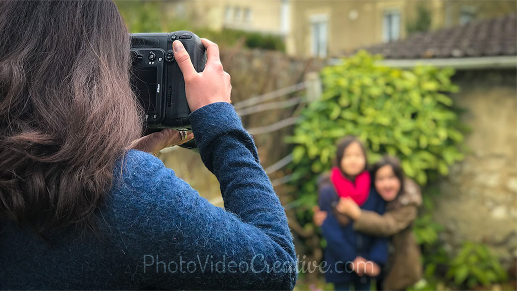 La photographe et la prise de vue de ses sujets